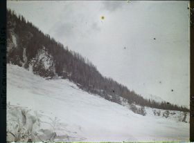 Image représentant France Les Alpes, Glacier des Bossons : Contre jour sur le Glacier des Bossons