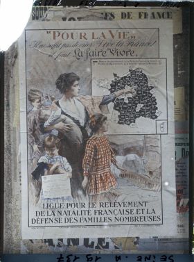 Image représentant Affiche de la Ligue pour le relèvement de la natalité française et la défense des familles nombreuses