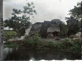 Image représentant Un four à papier vu de face