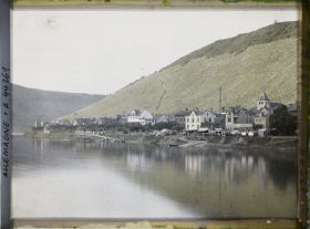 Image représentant Allemagne, Cochem (Moselle), La Moselle et le village de Cond