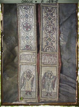 Image représentant Mont Athos, Iviron, Etoffe du XVe s.