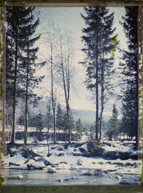 Image représentant France,Les Alpes-Vallée de Chamonix Paysage le long de l'Arve vers le glacier des Bossons