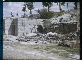 Image représentant France, Ste Marie à Py, Travaux de défenses s/ la ligne du Chin de fer