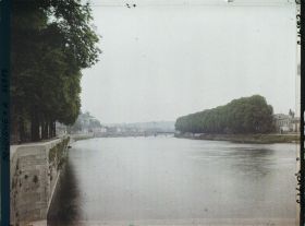 Image représentant Belgique, Namur, Occupation française, La Meuse vers le Grand pont