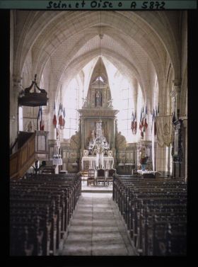 Image représentant France, Méry, Intérieur de l'Eglise