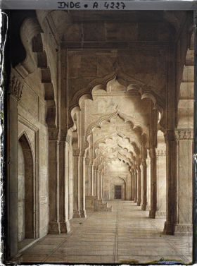 Image représentant Intérieur de la mosquée de la Perle (Moti Masjid) dans le fort Rouge (Lal Qila)