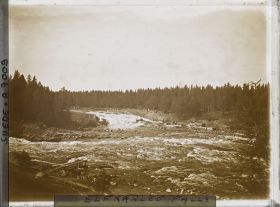 Image représentant Cascade sur le Dalälven depuis le pont Charles XIII