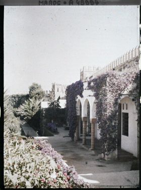 Image représentant Une partie des jardins de la médersa des Oudaïa