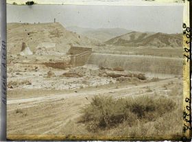 Image représentant Barrage de l'Habra en aval au Confluent avec l'Oued El-Fergoug, les destructions dues à la catastrophe de 1927