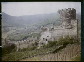 Image représentant France, Kaysersberg, Vue d'ensemble du Château