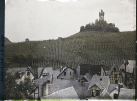 Image représentant Allemagne, Cochem (Moselle), Une vue vers le chateau