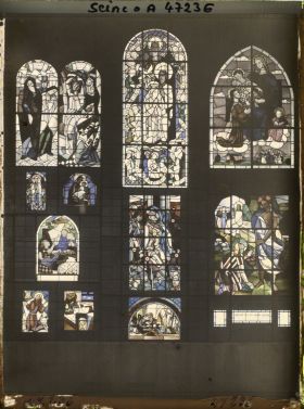 Image représentant L'Exposition des arts décoratifs, Pavillon du Vitrail, Diverses scènes de Hebert-Stevens et J. et A. Rinuy