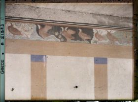 Image représentant Fresque aux perdrix, dans une salle de l'"Hôtellerie"