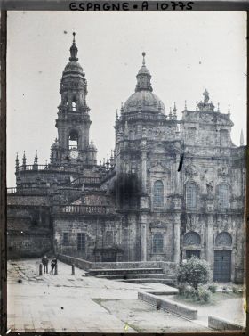 Image représentant Espagne, Santiago de Compostela, Vue de la façade nord et de l'ensemble de la Cathédrale