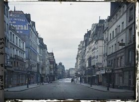 Image représentant La rue St-Martin vue de la rue Meslay