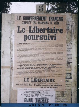 Image représentant Affiche pour les élections municipales, Le Libertaire