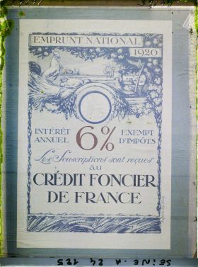 Image représentant Affiche pour l'emprunt national de 1920, Crédit foncier de France