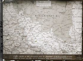 Image représentant Carte de la guerre du Journal L'Excelsior