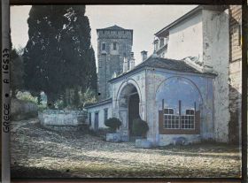 Image représentant Turquie, Hilendar, Entrée du Monastère