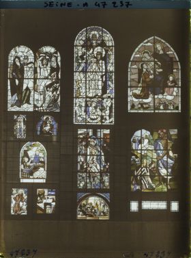 Image représentant L'Exposition des arts décoratifs, Pavillon du Vitrail, Diverses scènes de Hebert-Stevens et J. et A. Rinuy