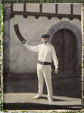 Image représentant Le joueur de pelote basque, Jean-Baptiste Duhalde dit Xilar (prononcer Chilar)