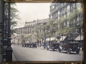 Image représentant Travaux boulevard Haussmann, à l'angle du boulevard des Italiens
