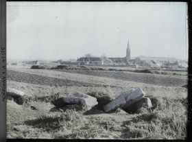 Image représentant Le village d'Arzon avec l'église Notre-Dame-de-l'Assomption