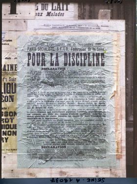 Image représentant Affiche du Parti socialiste (SFIO) pour les élections législatives du 16 novembre 1919