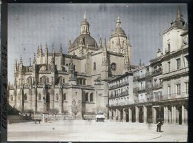 Image représentant Espagne, Ségovie, La Cathédrale vue de la Plaza de la Constitucion