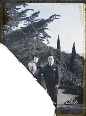 Image représentant Le prince et la princesse de Corée, invités par Albert Kahn