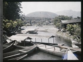 Image représentant bateaux de tourisme sur la rivière Hozugawa