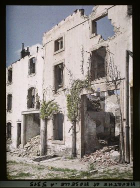 Image représentant France, Gerbeviller, Ruines de la rue Gambetta