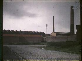 Image représentant France, Armentières, Filature reconstruite, effet du Soir