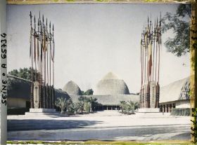 Image représentant L'Exposition Coloniale Internationale de 1931, le pavilllon du Congo belge