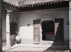 Image représentant Espagne, Tolède, Maison du Greco - Patio, au fond, la chapelle