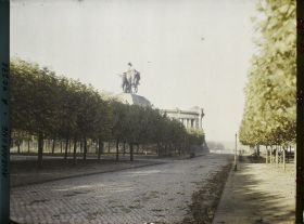 Image représentant Prusse, Coblence, Vue vers le monument de Guillaume 1er