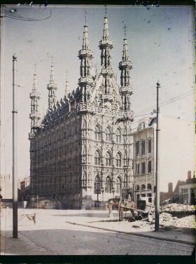 Image représentant Belgique, Louvain, Hôtel de Ville, ensemble Nord-Ouest