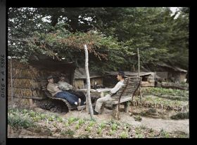 Image représentant France, Conchy les Pots, Gourbis d'artilleurs du 36e à Conchy-les-Pots