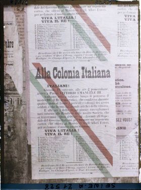 Image représentant Affiche adressée aux Italiens pour la venue du roi Victor-Emmanuel-III à Paris le jeudi 19 décembre 1918