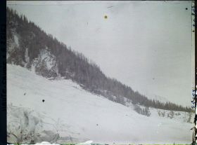 Image représentant France Les Alpes, Glacier des Bossons : Contre jour sur le Glacier des Bossons