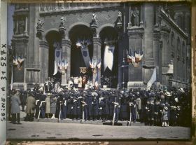 Image représentant Célébration de la fête Jeanne d'Arc à l'église Saint-Augustin par monseigneur Dubois, archevêque de Paris