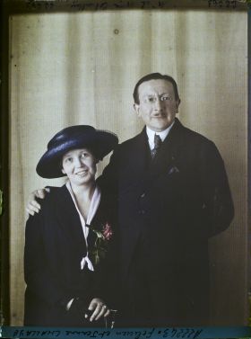 Image représentant Monsieur Félicien Challaye  et son épouse Jeanne