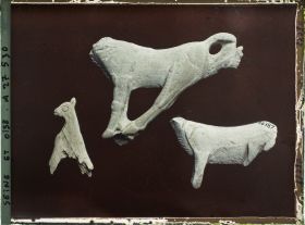 Image représentant France, St Germain-en-Laye, Collection Mascareau, Grotte de St Michel d'Arudy (Ariège) 3 fragments de propulseurs 56387, 56384, 56385.