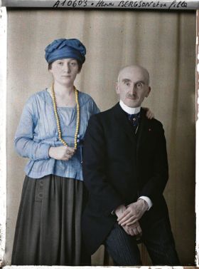 Image représentant Monsieur Henri Bergson et sa fille Jeanne Bergson