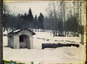 Image représentant France Les Alpes, Favrans, Chamonix - Petite Chapelle à l'entrée du Village des Favrans