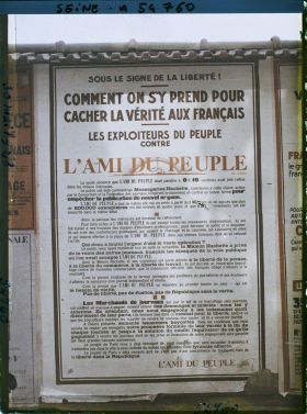 Image représentant Affiche du quotidien " l'Ami du Peuple "