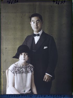 Image représentant Kintomo Mushanokoji et son épouse Fusiko Mushanokoji