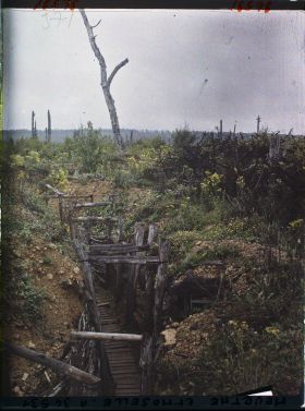 Image représentant France, Bois le Prêtre, Tranchée de la 1ère ligne boche