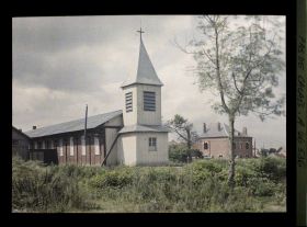Image représentant France, Achiet, Eglise provisoire