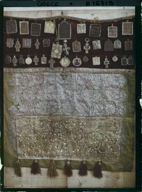 Image représentant Turquie, Mont Athos, Vatopédi, Le tablier de la Vierge